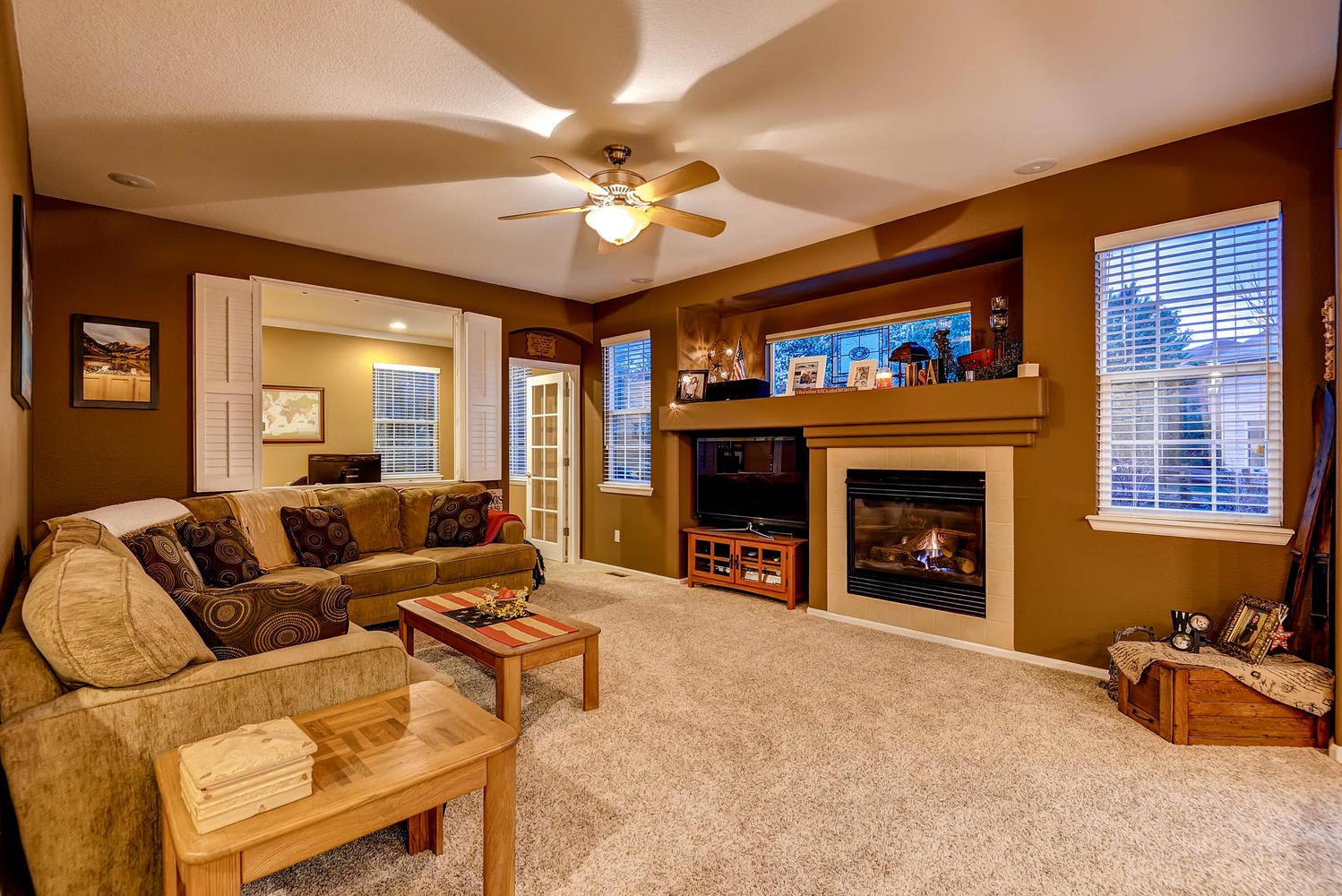 Family Room Stonegate Home for sale parker colorado